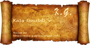 Kala Gusztáv névjegykártya